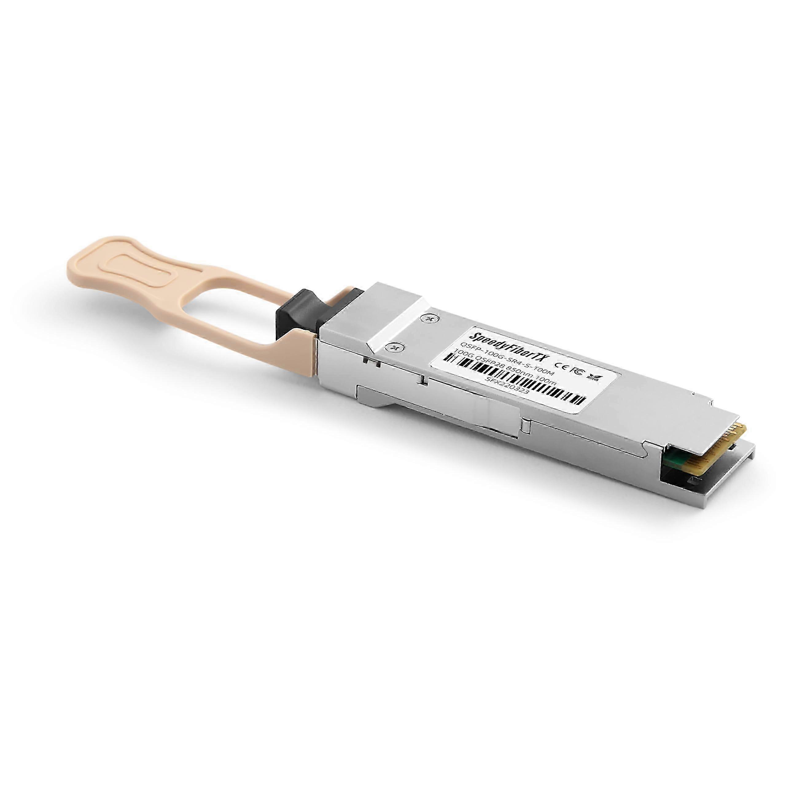 100GBASE-SR4 850nm 100m MPO-12 UPC MMF optický modul transceivera, podporuje 4 x 25G-SR | Kompatibilné s určitými značkami