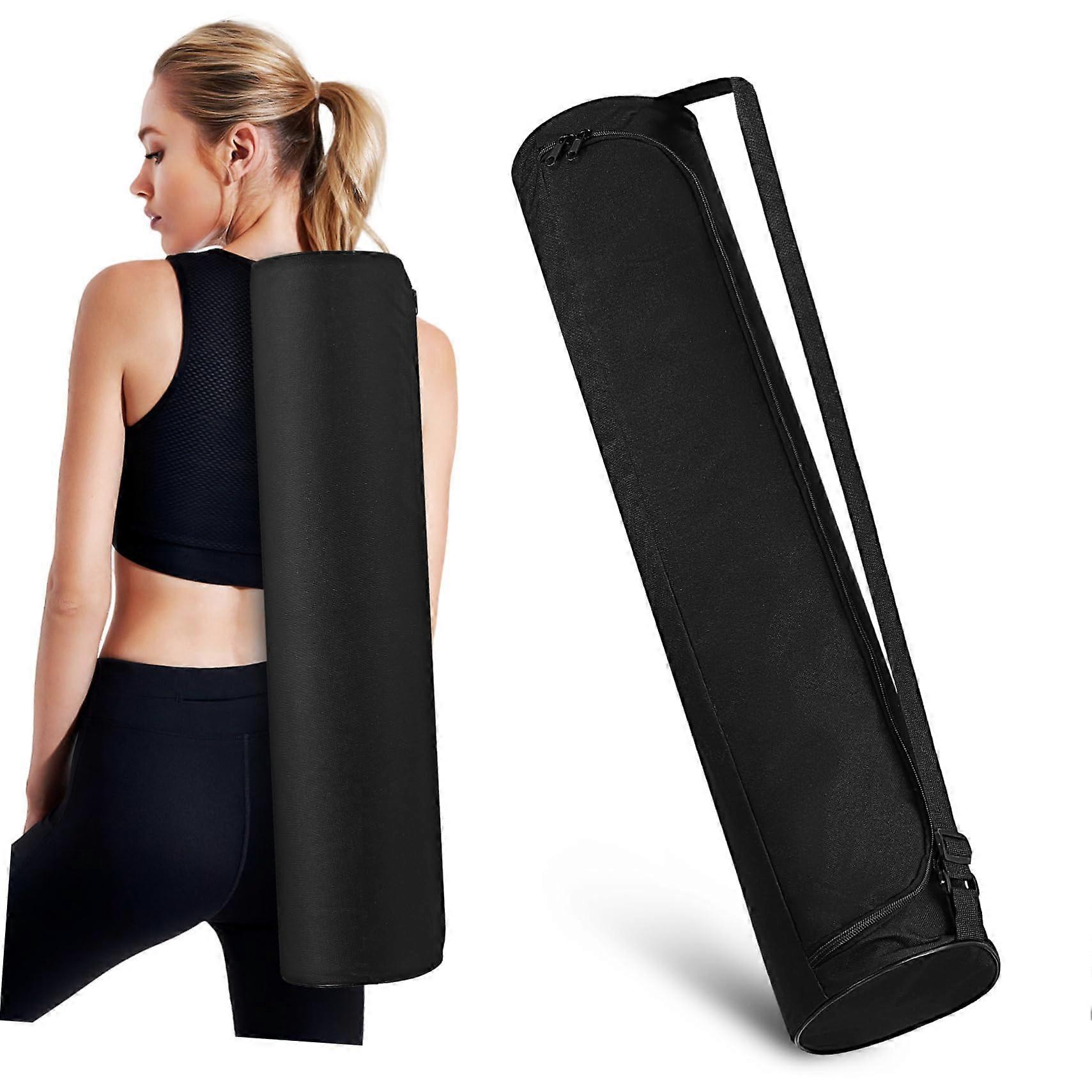 Yoga Mat Carry Bag Oxford Lightweight Spacious Design with Adjustable Shoulder Strap for Outdoor Activities and Versatile Use