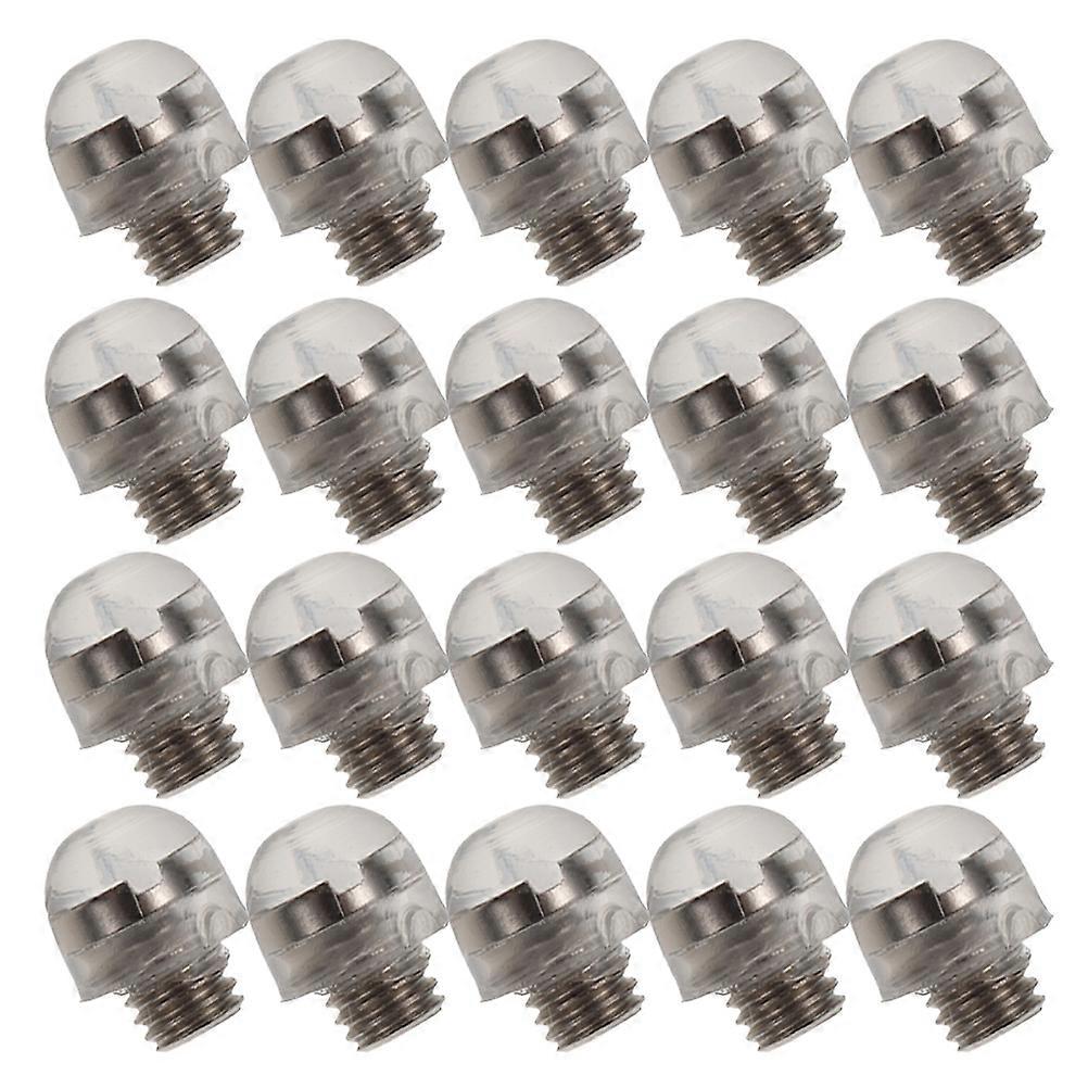 Ciseaux à cheveux Pare-chocs Outils de silence en métal Argent 0.60X0.40X0.40CM 20Pcs