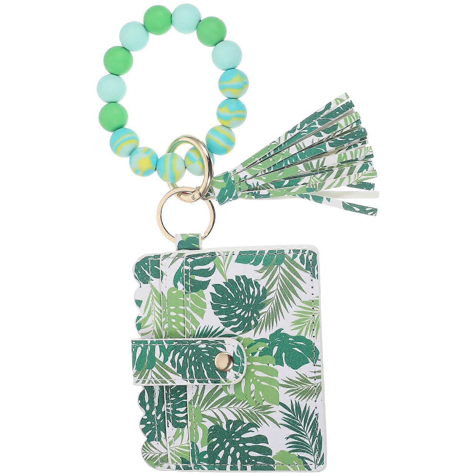 Tree Leaf Keychain Bag for Storage Use Multifunctional 1Pcs