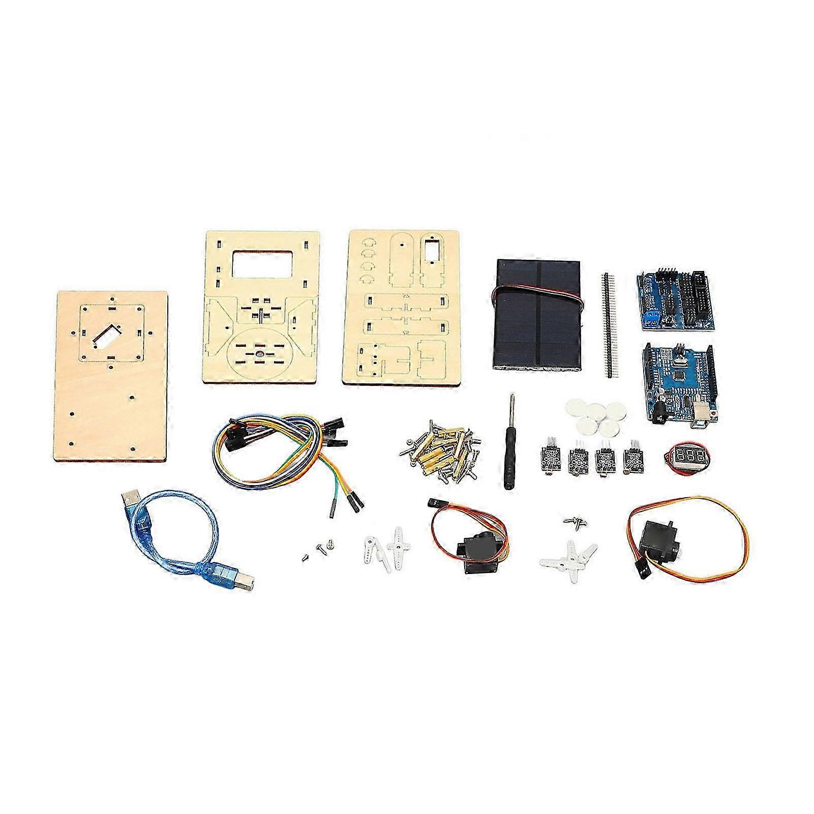 Solar Tracking Kit STEM Learning Educational Smart Solar Tracker System Electronic Kit for Kids hwy