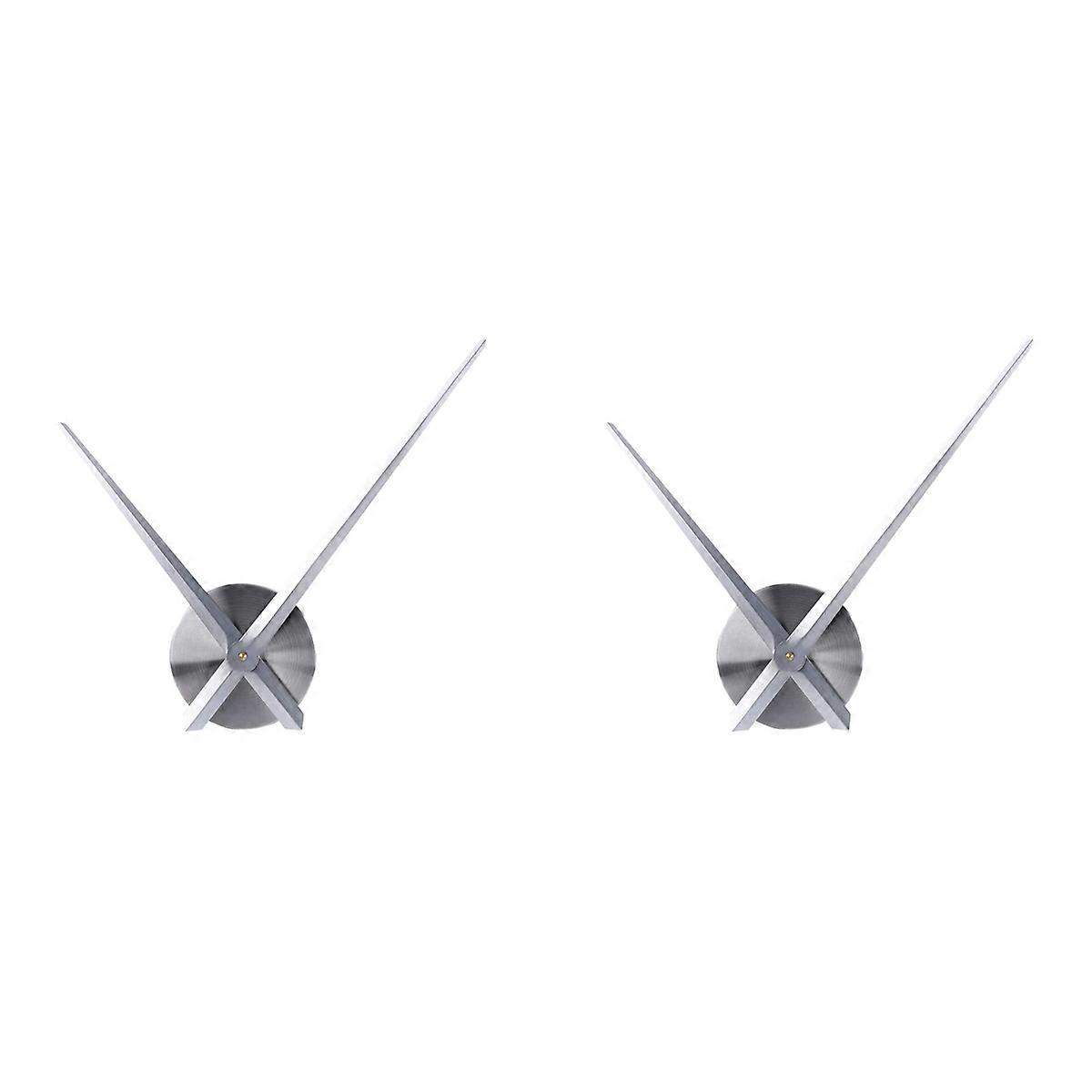 3D Clock Hands,DIY Large Clock Movement Mechanism Needles Part,Silver