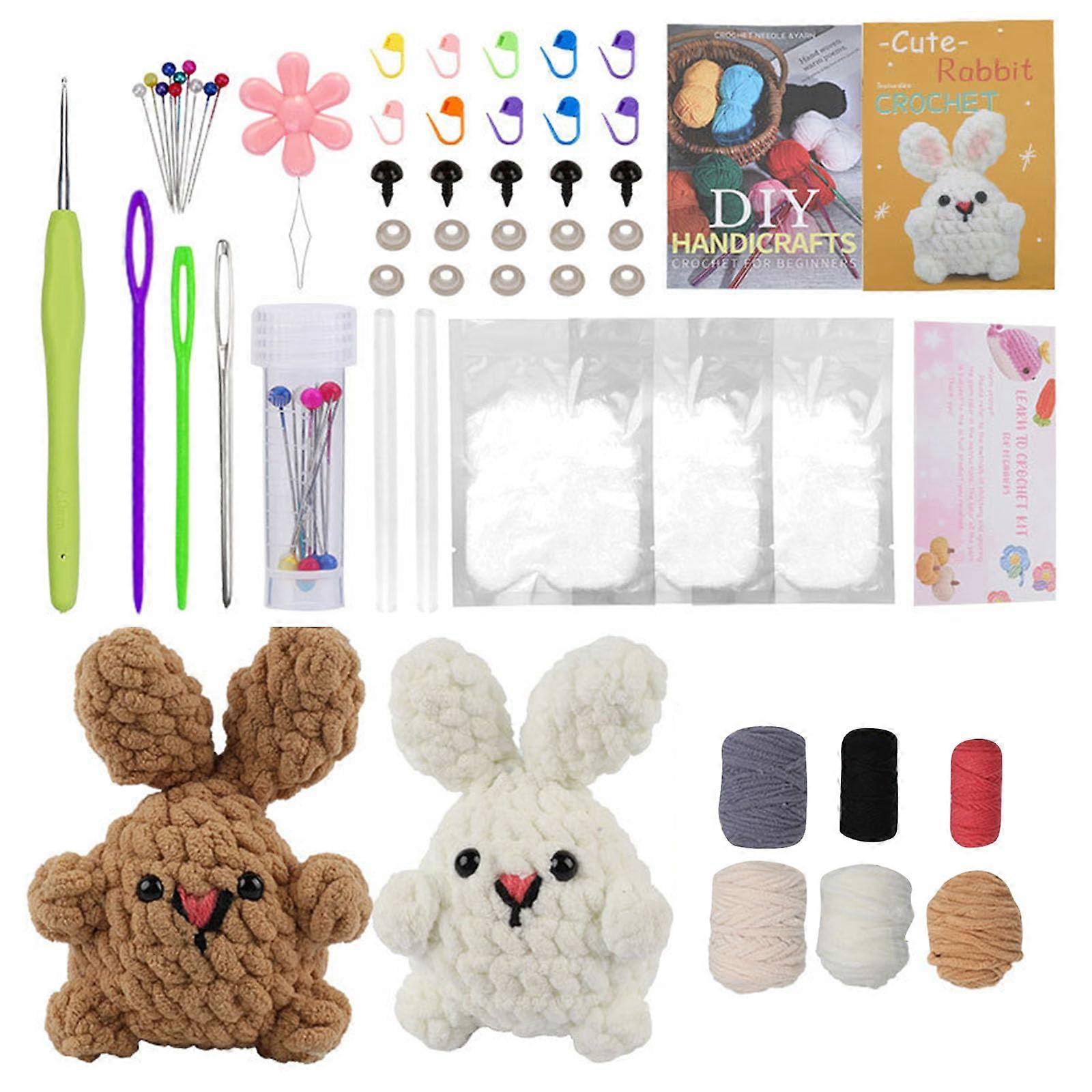 Häkeln Kits Für Anfänger - Niedliche Tierische Häkel Kits Für Erwachsene Und Kinder, Komplettes Set Mit Anleitung Und Material