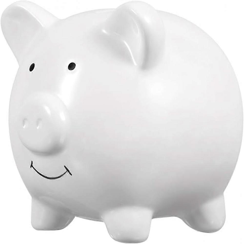 Ceramic Piggy Bank: Cute Pig Money Bank for Girls Boys Decorative Coin