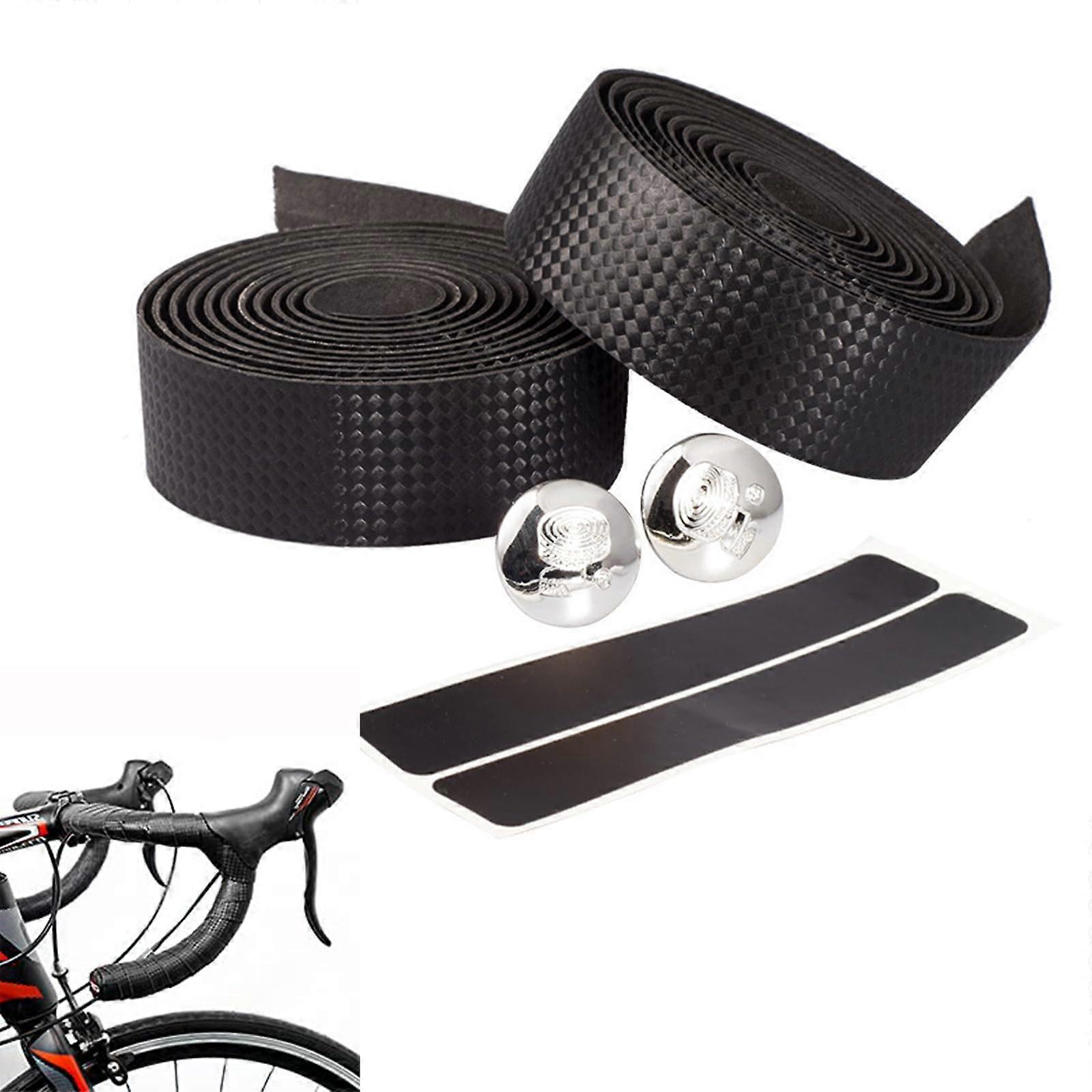 Cycling Bicycle Handlebar Tape with End Plugs, TearResistant, NonSlip Grip Tape