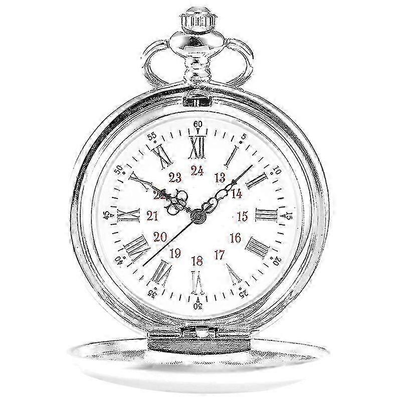 Pocket Watch with Metal Strap