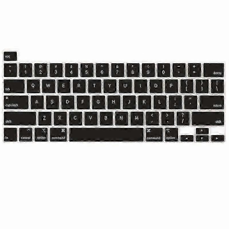 מגן מקלדת תואם MacBook Air 13 אינץ' 2020 A2337 M1 A2179 Magic Keyboard עם תאורה אחורית ותצוגת רשתית ו-Touch ID, סיליקון B עמיד לאבק
