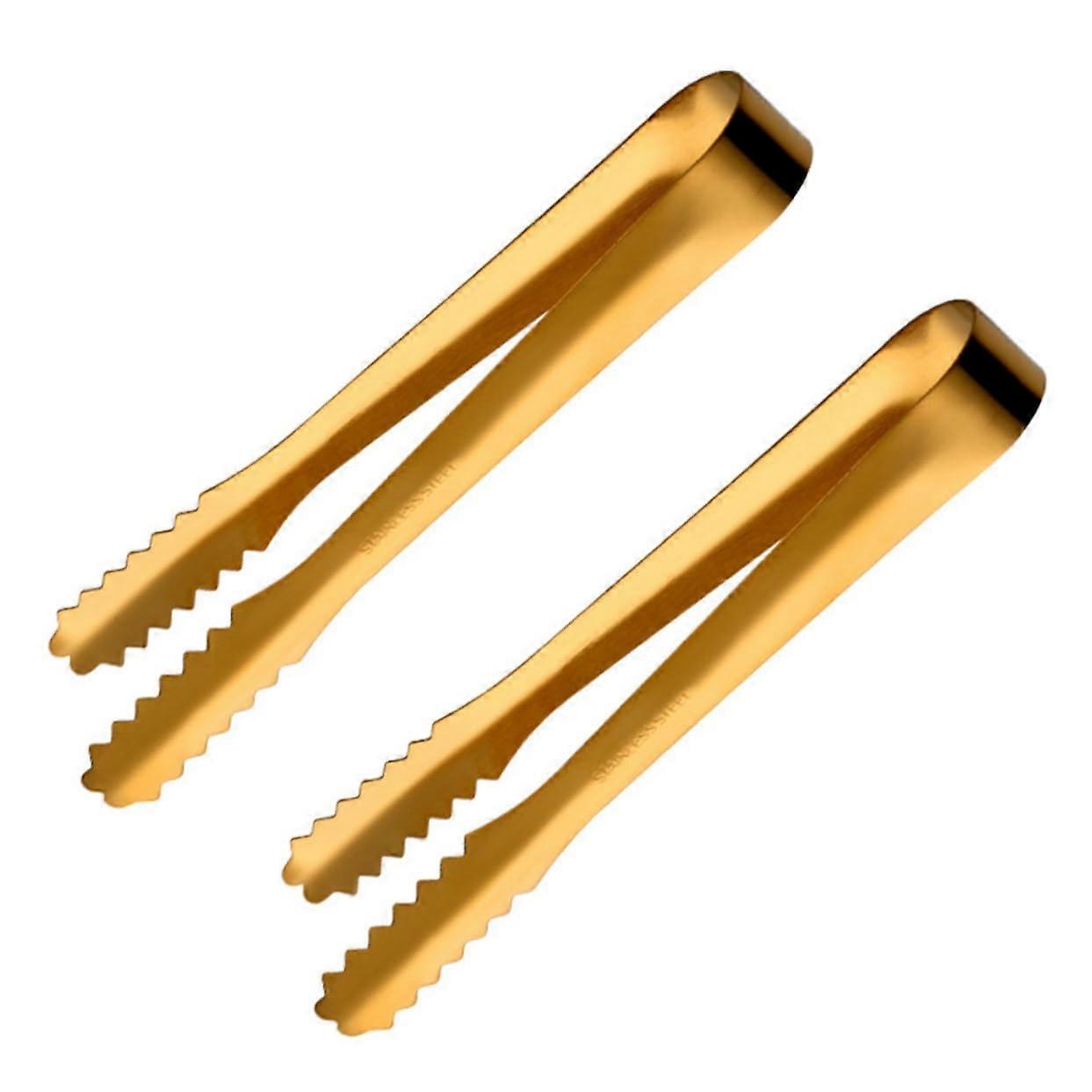 2 pieces of ice cube tongs made of stainless steel versatile for sugar cubes ice cubes for cocktails tequila stainless and durable