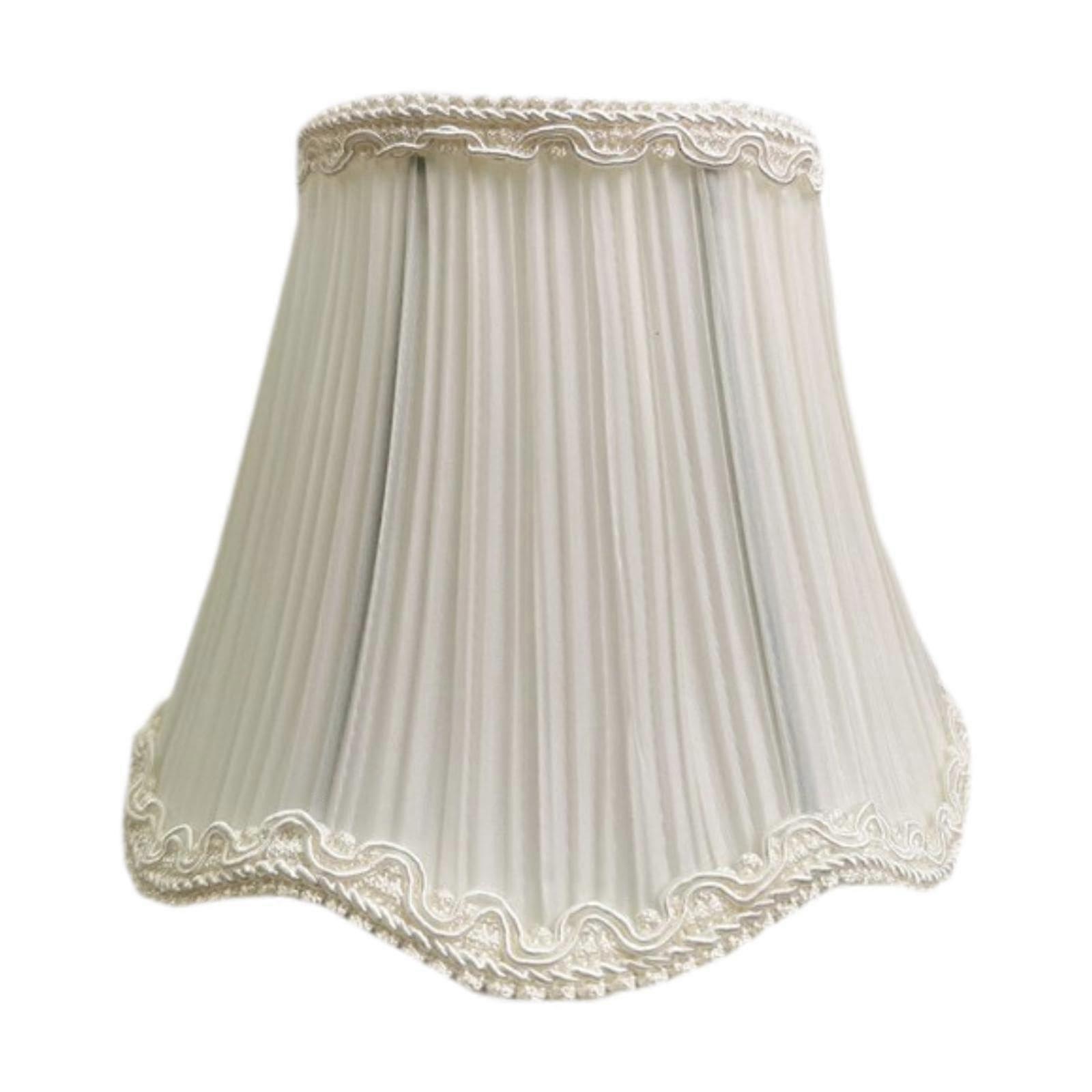 Lamp shade replacement lamp cover fabric lamp accessories chandelier lamp shade retro style for bar home cafe, folds white