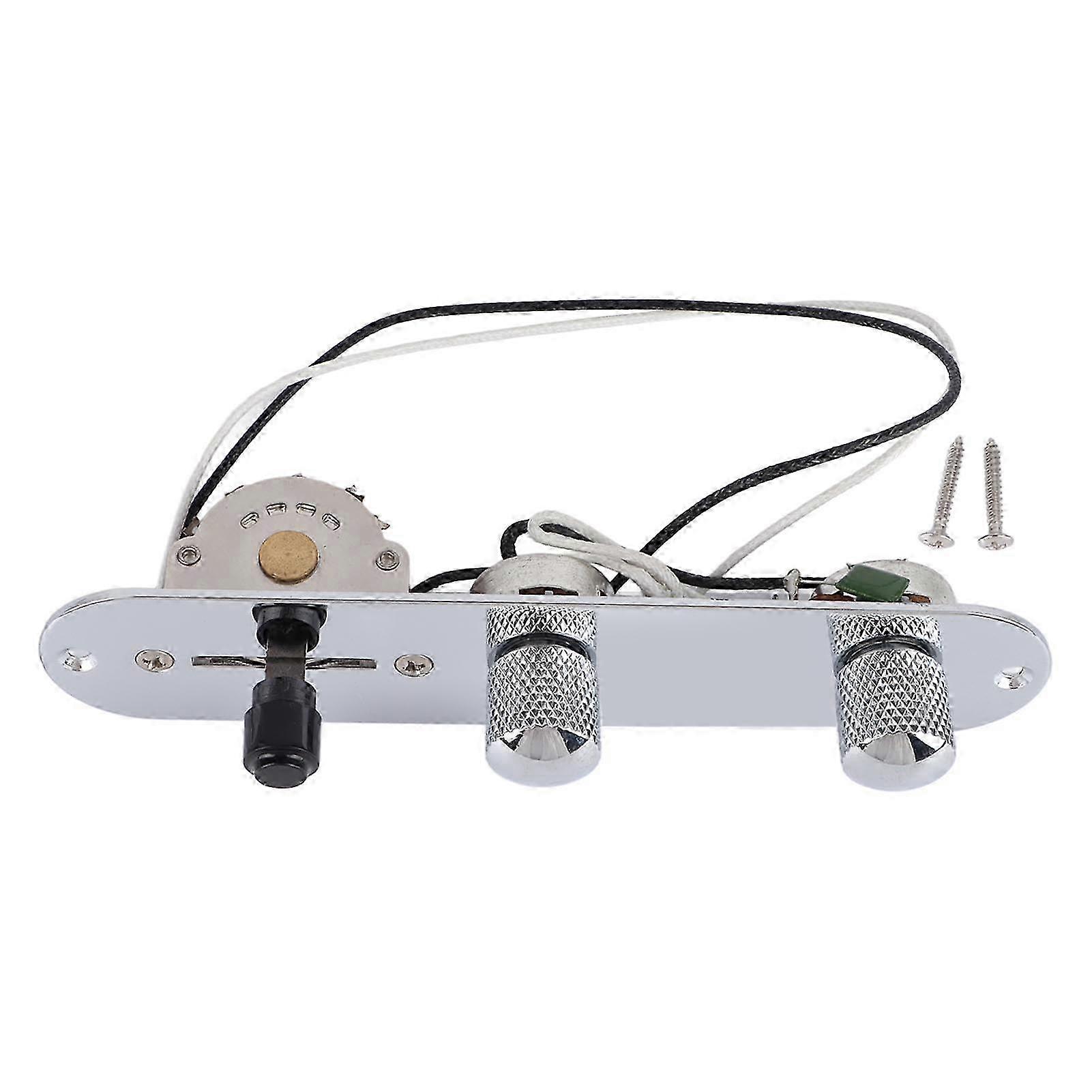 Electric Guitar Circuit Board 3 Way Control Assembly Metal Replacement with 2 Screws for Compatible Brands