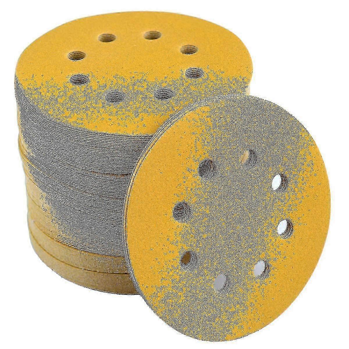 5-inch 8-hole Hook and Loop Sanding Discs 180-grit, 100-pack