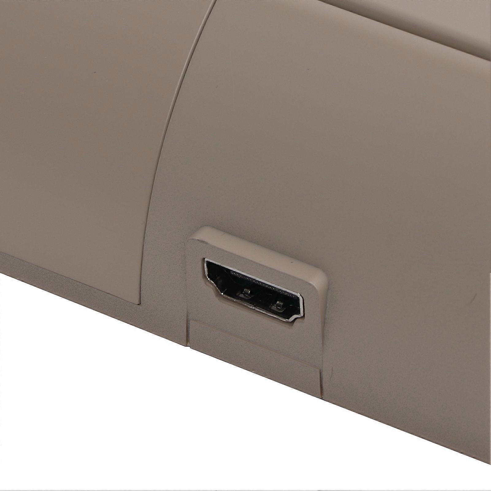 19in Car Roof Mount Flip Down Monitor Ceiling TV HDMI- Compatiable with Remote Control for Android 9.0(Beige )