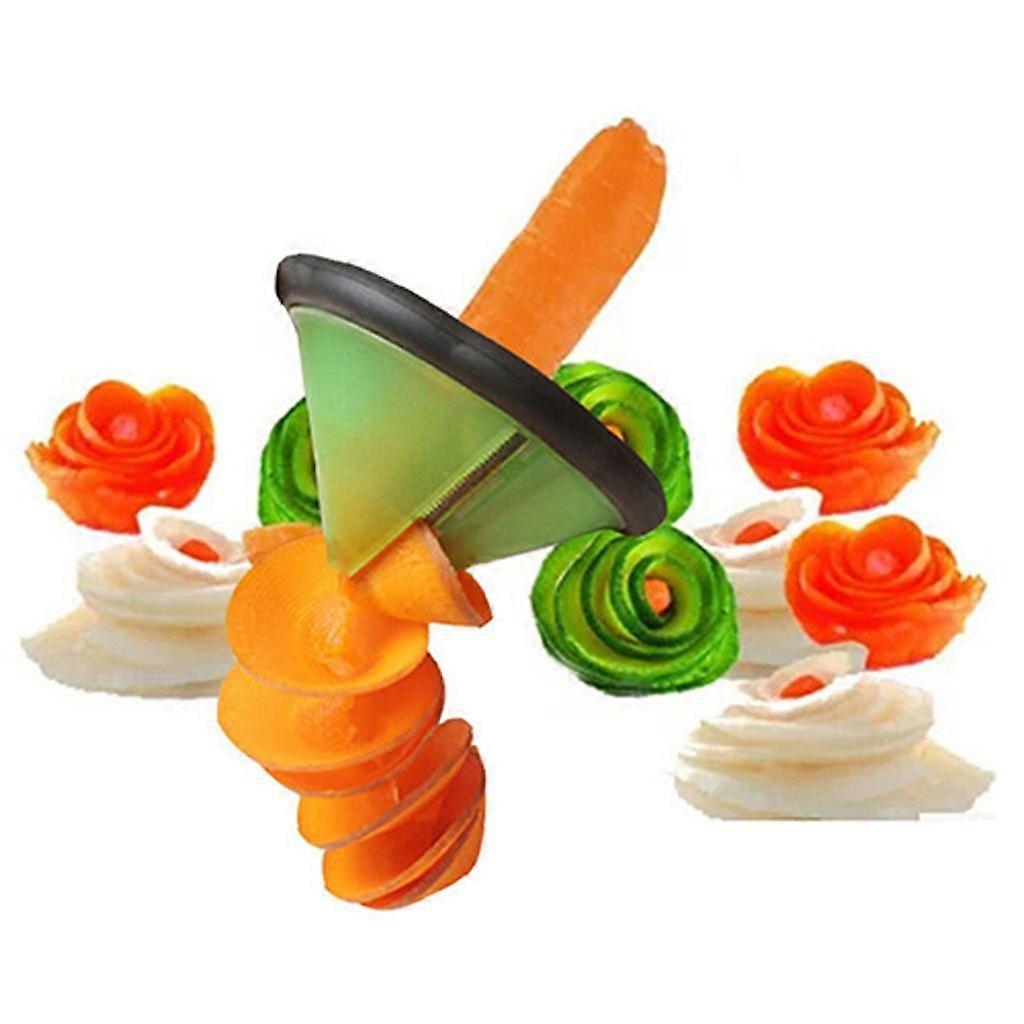 Fruit Vegetables Carrot Cucumber Spiral Cleaver Kitchen Cutter Tool