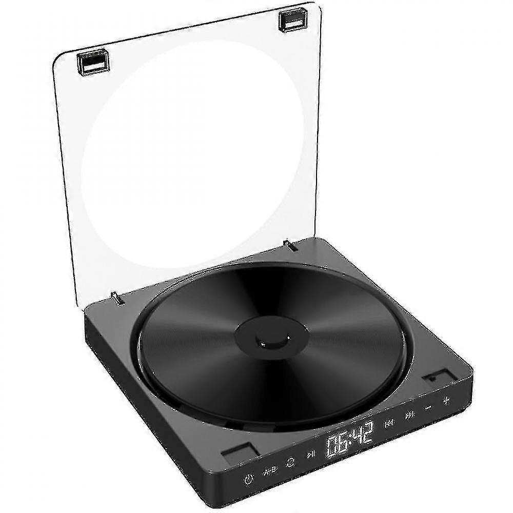 Portable CD Player with Digital Display in Black Color Suitable for Various Audio Devices