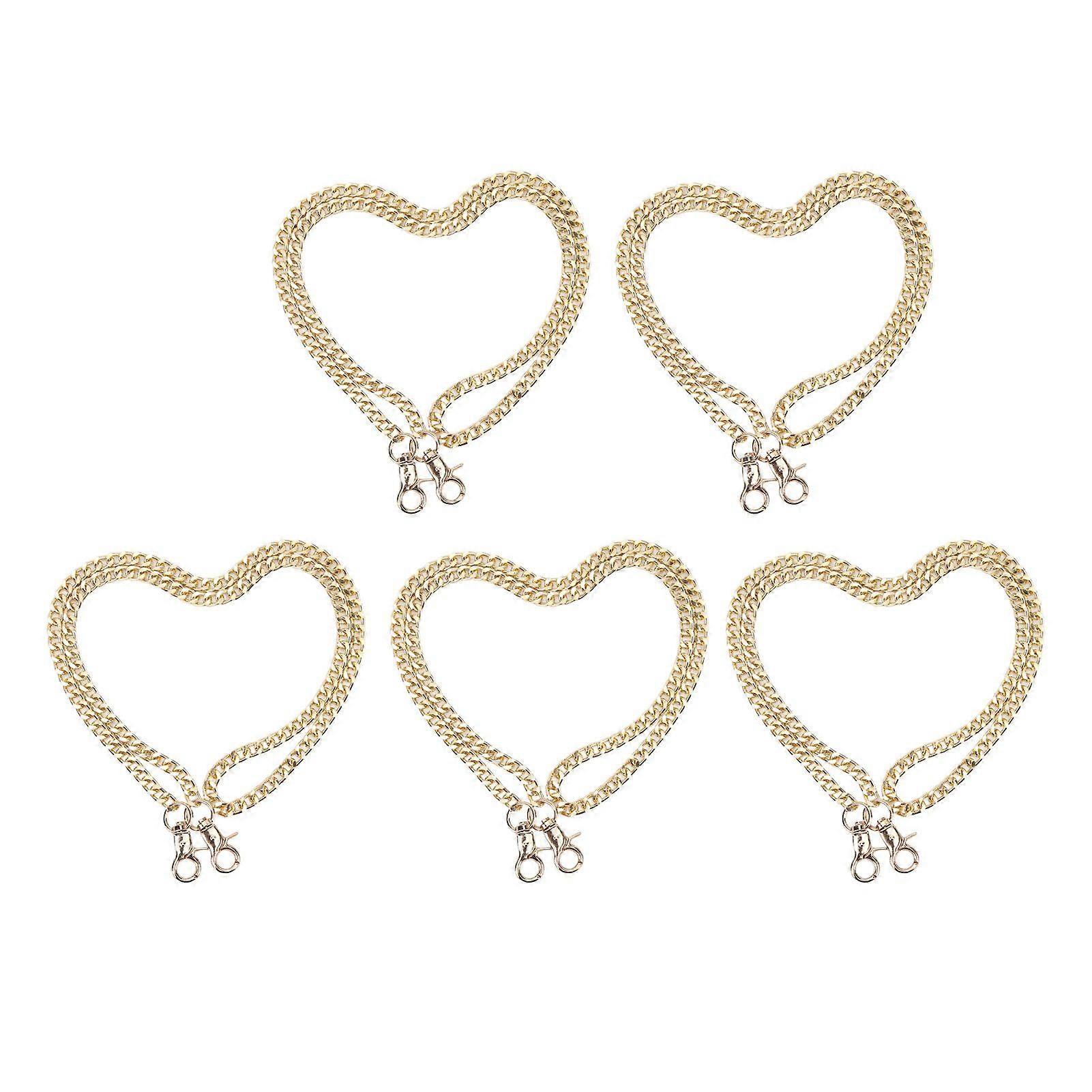 2025 Latest Model  5pcs Curb Chain 4 Side Milled Round Buckle 1meter DIY