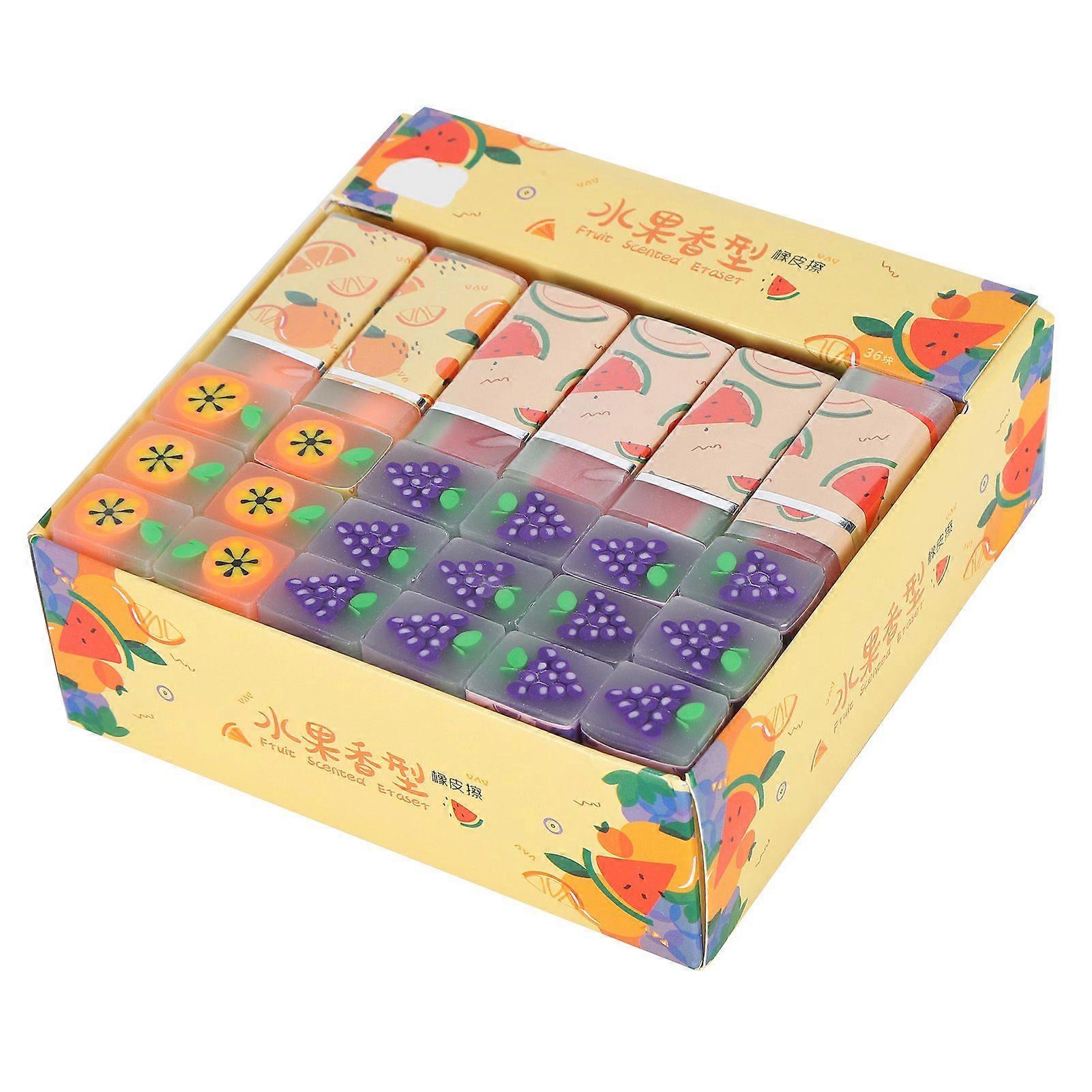 2025 Latest Model  Cartoon Fruit Pattern Eraser Fragrant Cute Exquisite Eraser