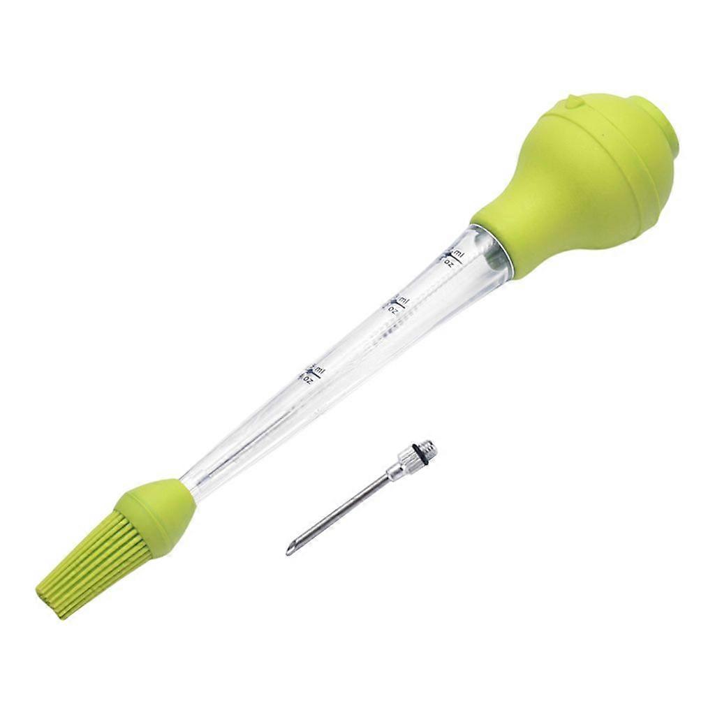 1 Set Turkey Scale Design Easy to Clean Portable Turkey Fat Dropper with Cleaning Grilling Supplies Green