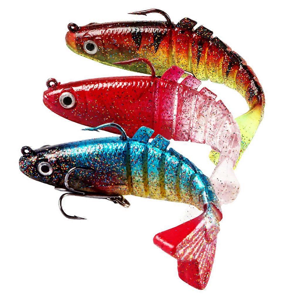Simulation Lure Bait Fish Shaped Freshwater Lifelike Fishing Lures High Metal Material 9x2cm 3Pcs