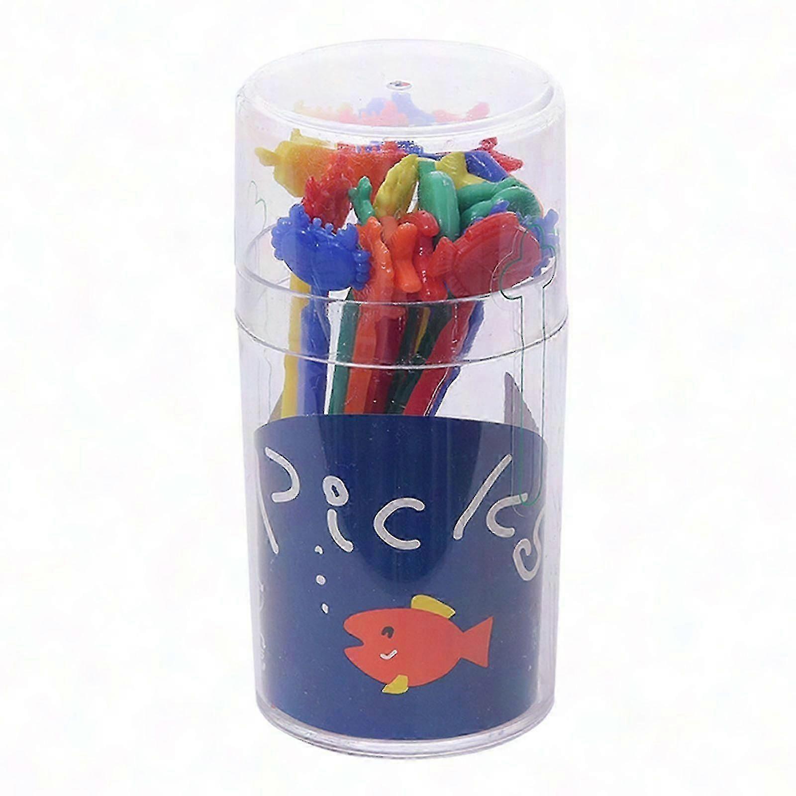 20 Plastic Fruit Forks For Party Decorations