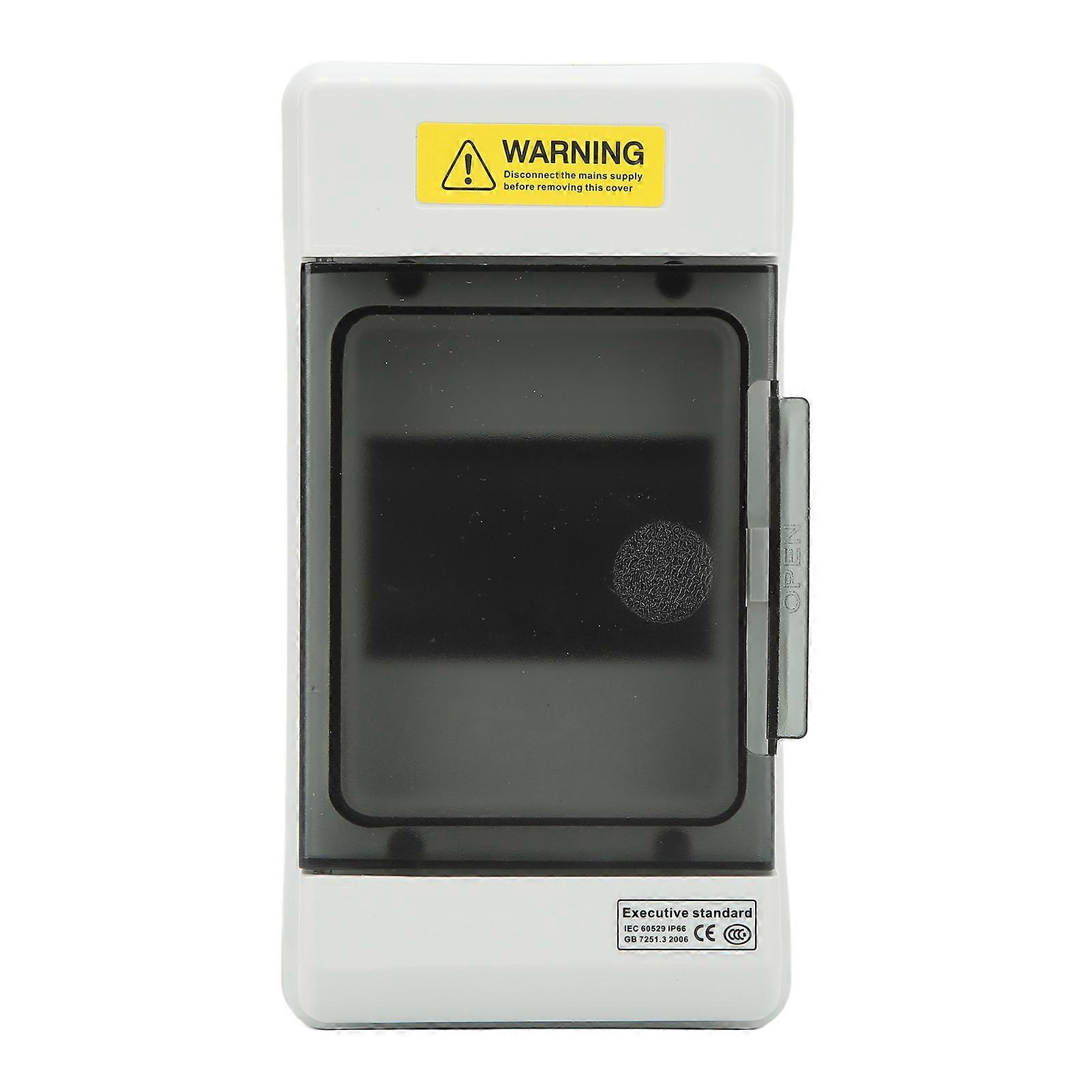 Outdoor PV Distribution IP66 Waterproof Dustproof Power Breaker Box 4 Way Circuit with Single Copper Bar