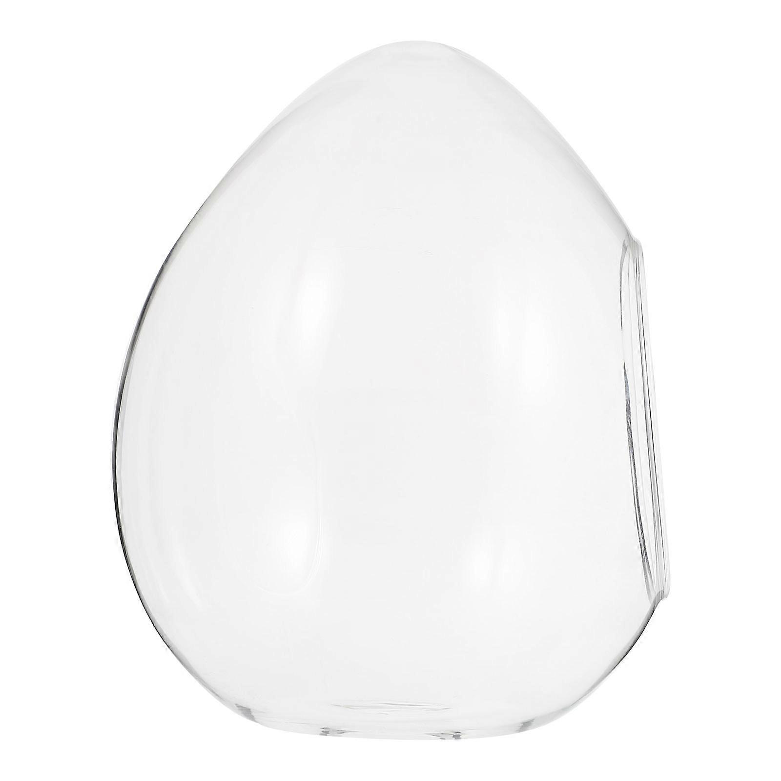 Small Animal Hideout Round Glass Nest Transparent Indoor Use Playing 1Pack