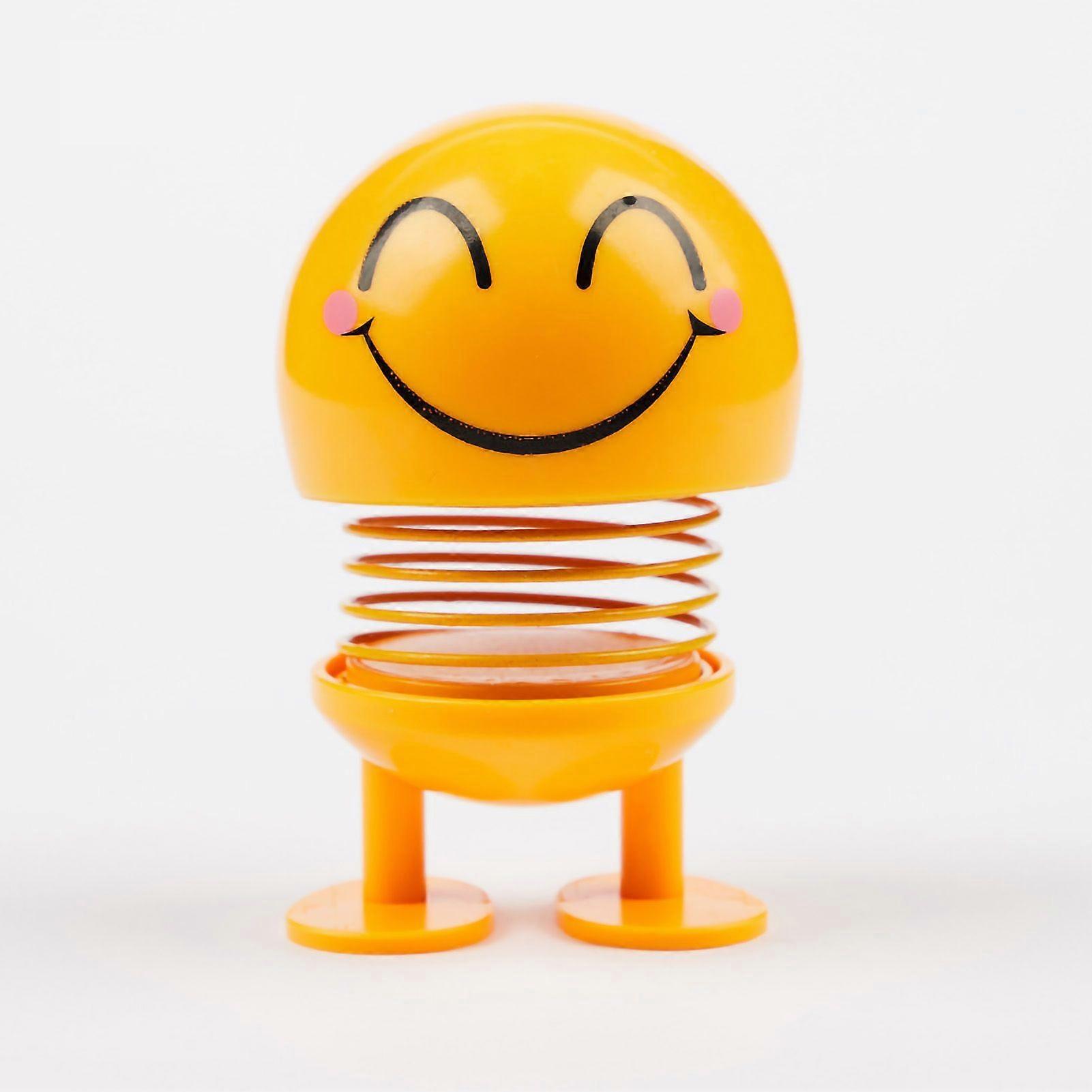 الربيع بوبل رئيس لعبة لطيف الوجه سيارة دمية العاطفة الديكور الداخلي للوحة القيادة للسيارة رقم 8