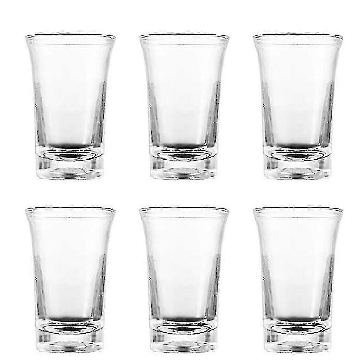 6 gobelets en acrylique et verre, 35 ml