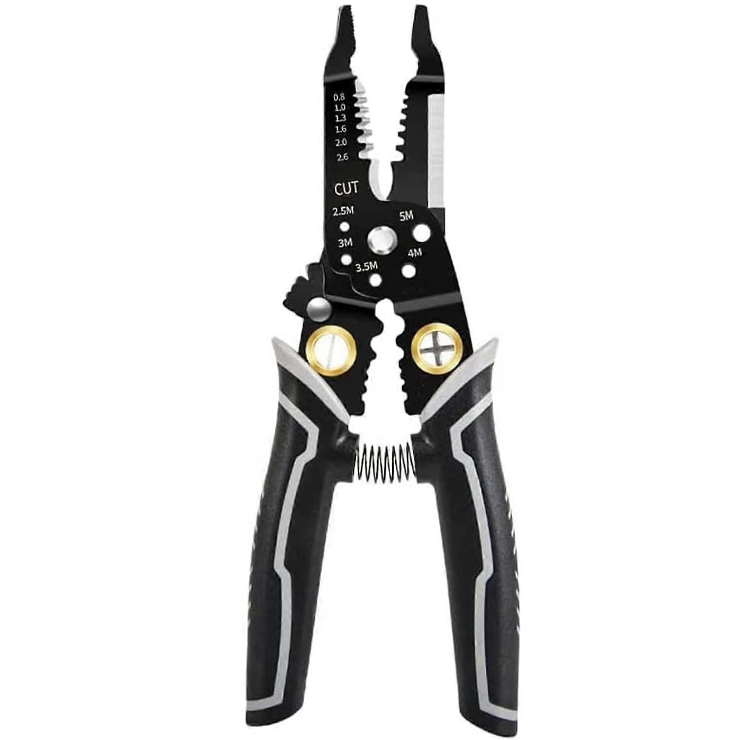 Wire Cutter And Wire Stripper 9-In-1 Pliers For Stripping, Cutting, And Crimping With Non-Slip Comfort Grip