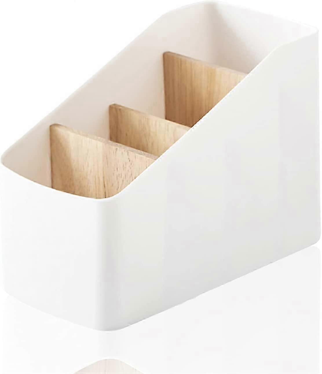 4 Compartment Remote Control Organizer, Detachable Desktop Storage Box, Remote Control Holder