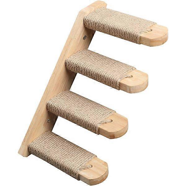 Wall-mounted cat climbing frame, 4-step cat climbing stairs with