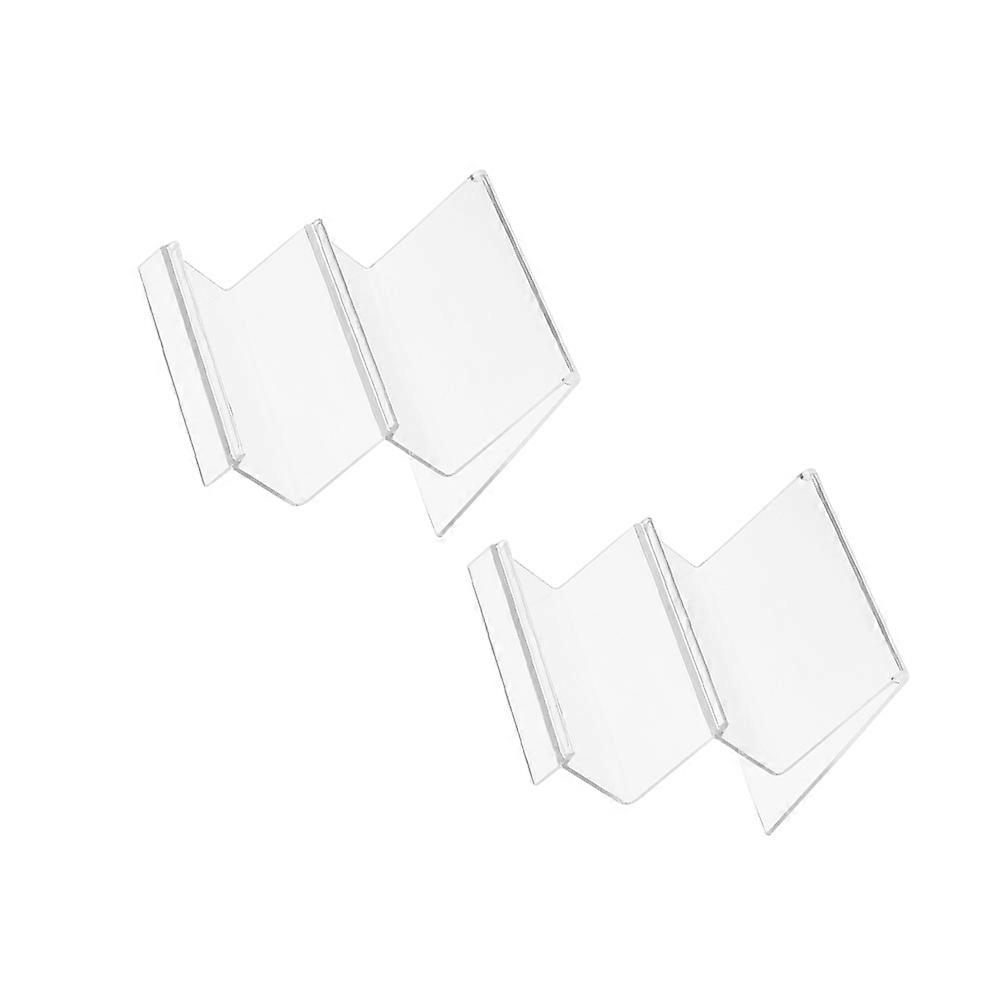 2pcs Multipurpose Storage Racks Display Stands Acrylic Purse Shelves Collection