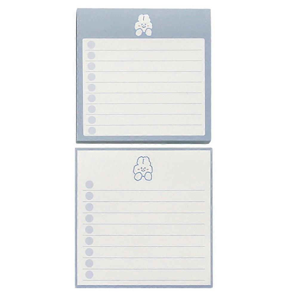 Schedule Notebook Notepads Home Use Assorted Color 10x10cm Message Leaving 2Pcs