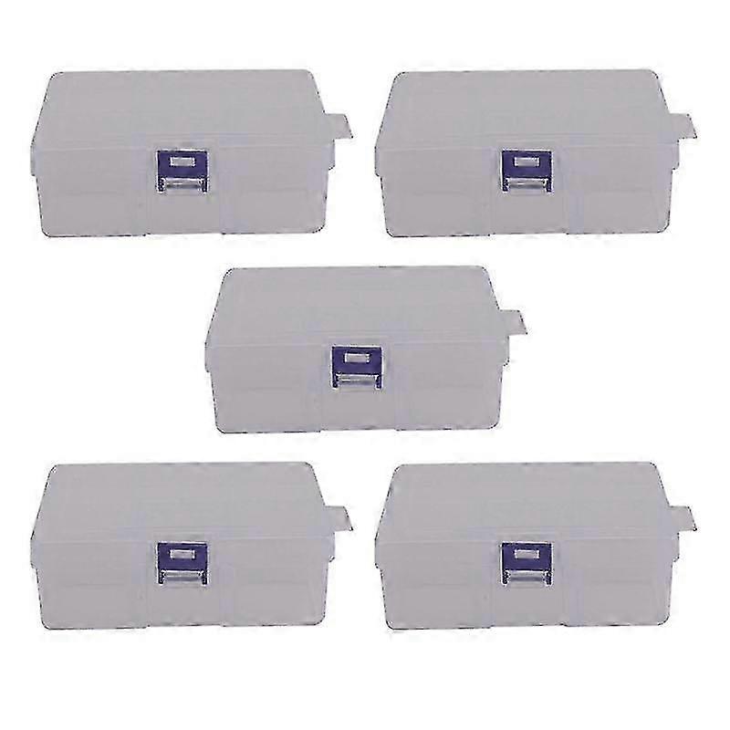 AURA 5x 6 Removable Plastic Storage Box Jewelry/earring/tools Container Organizer