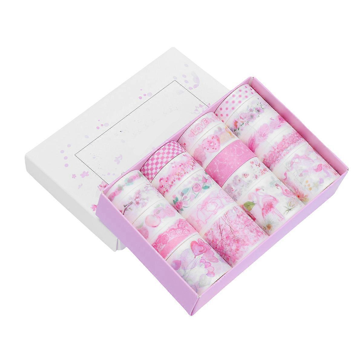 Washi Tape For Kids Paper Craft Tape Home Decor Pink Rectangular 13.7*9.3cm 1 Set