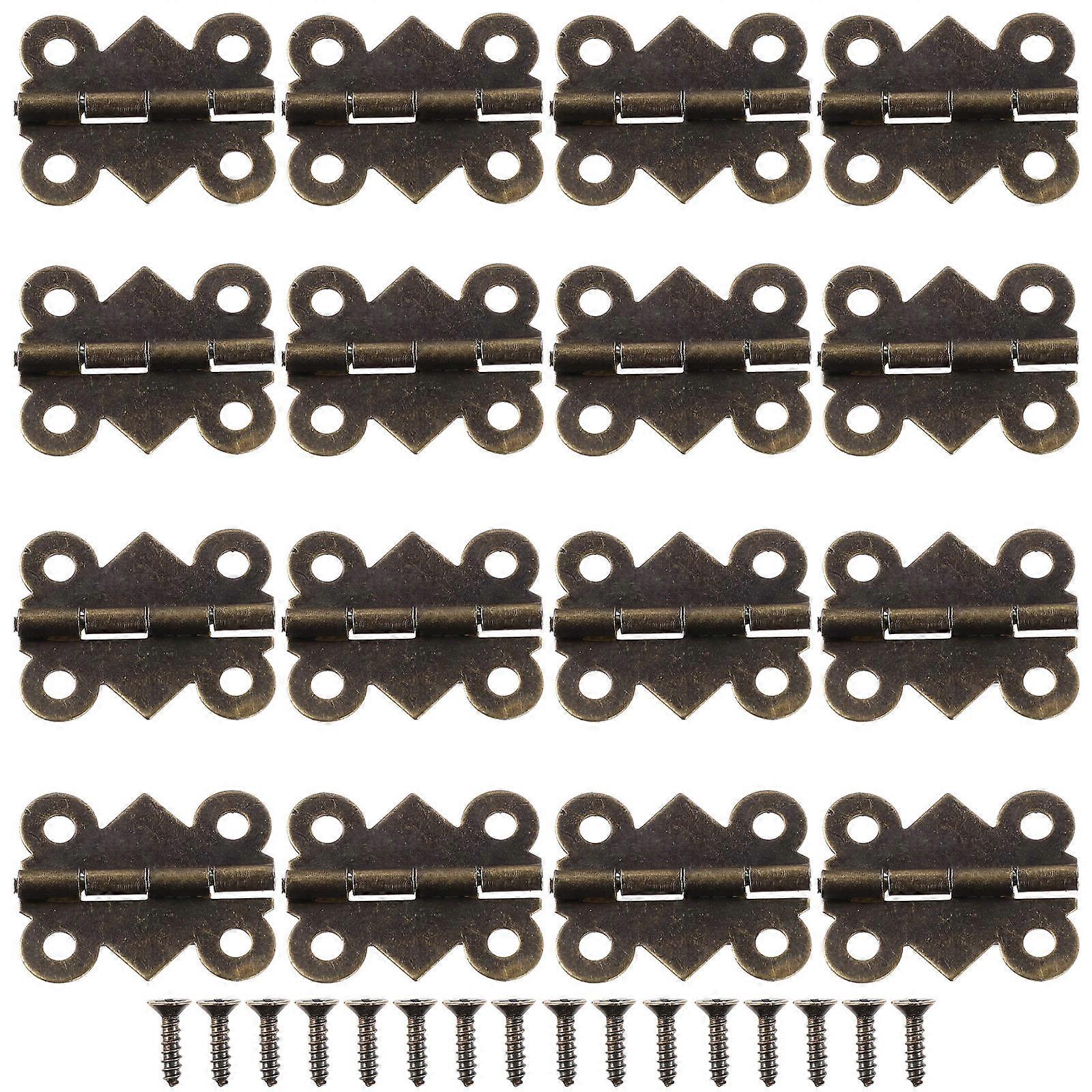 Small Butterflies Hinges for Home Use Made of Iron with Green Hole Design
