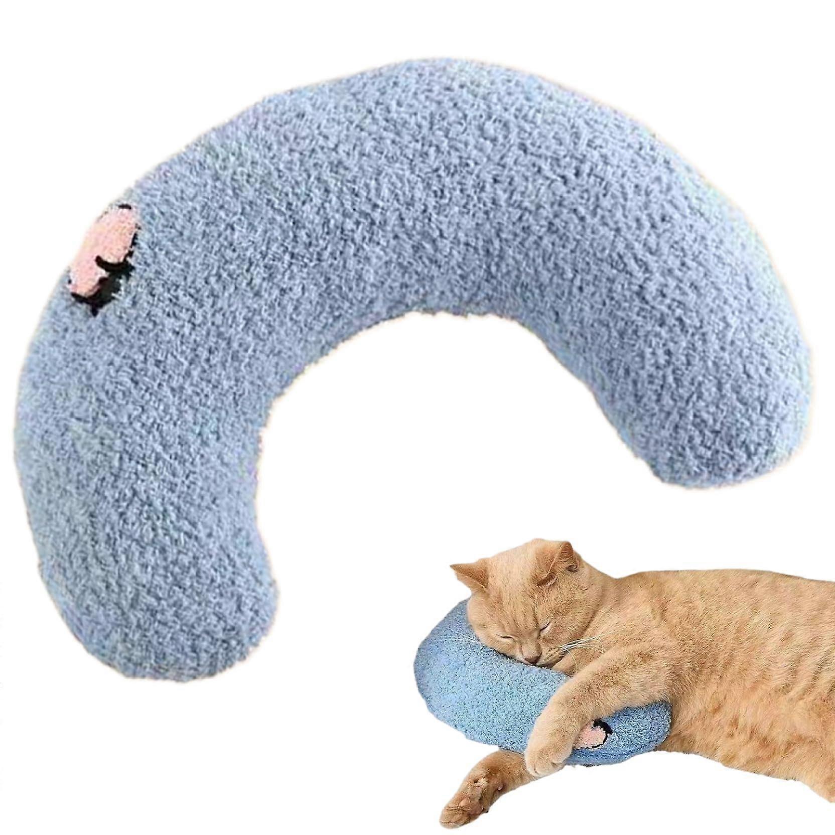 Dog Neck Pillow U-Shaped Plush Calming Pet Cushion 10.63 X 6.69 X 2.36 In Joint Relief For Sleeping