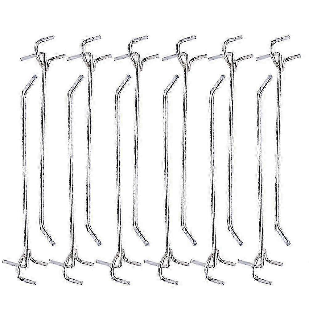 40 Pcs Three Fork Triangular Hole Board Hooks for Supermarket Shelves - Durable Shelf Hooks & Versatile Solutions