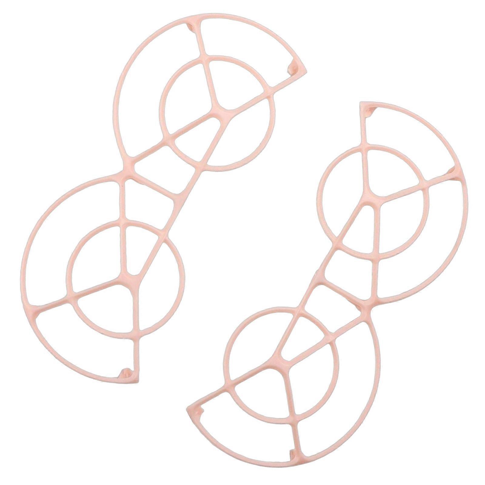 1 Set Propeller Protections Rings Safe UAV Flight Propeller Guard Easy Attachment Accessory for Quadcopter  Pink