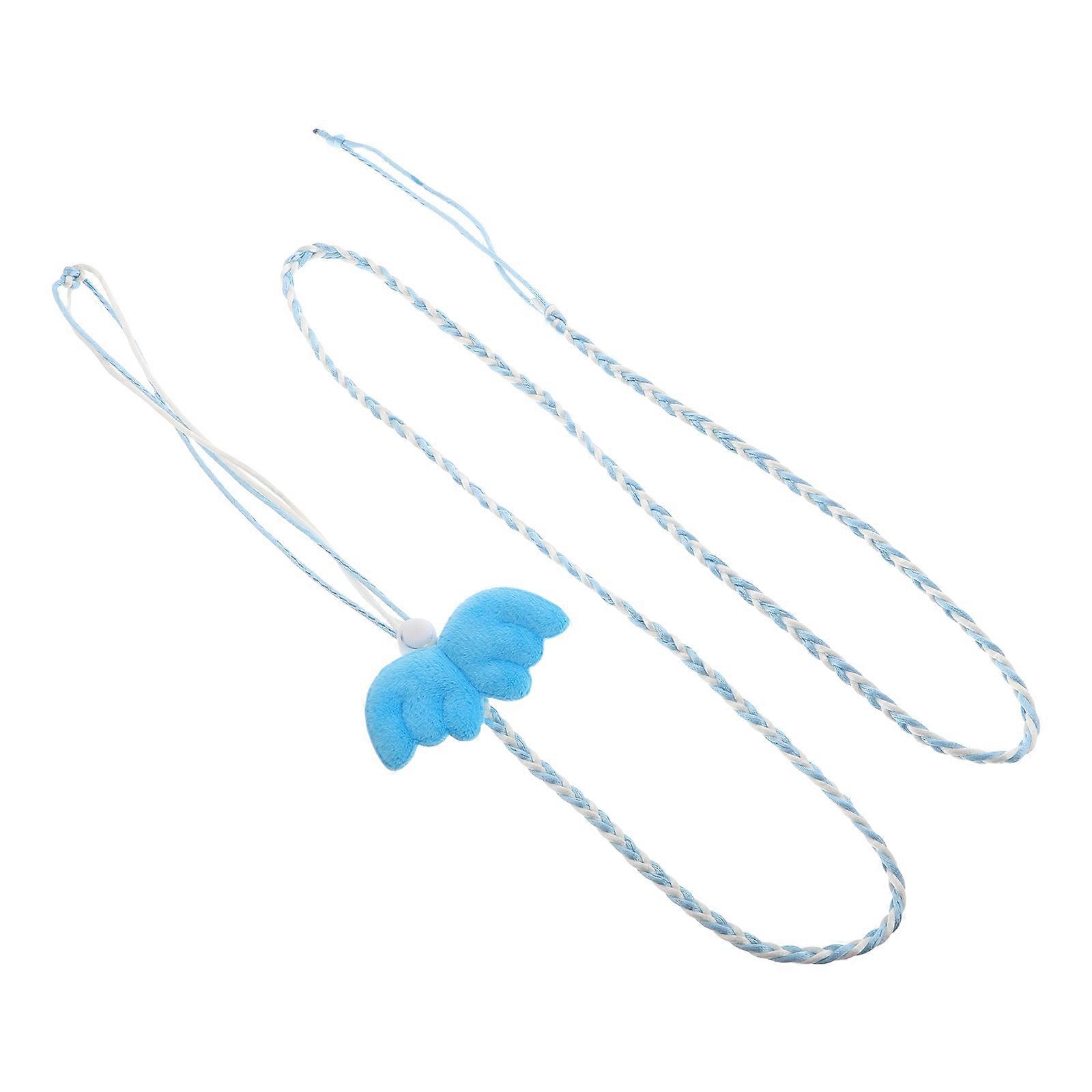 Skyblue Polyester Hamster Harness with Comfortable Vest Design for Small Pets Adjustable Length for Safe Outdoor Use