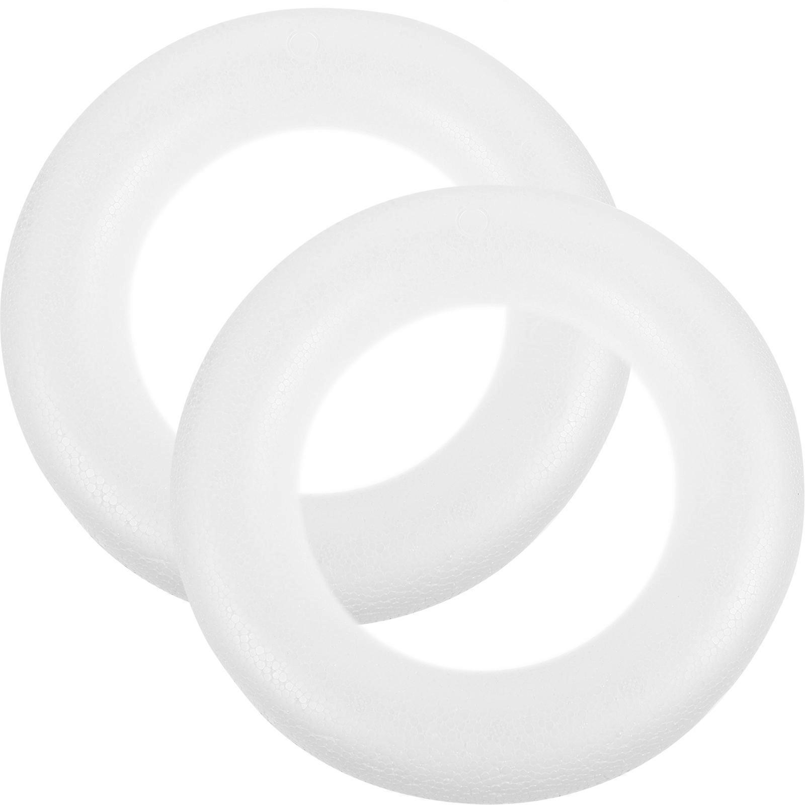 Foam Circular Rings 2pcs for Craft Making DIY Accessories Creativity Coordination Decorations Photography Props