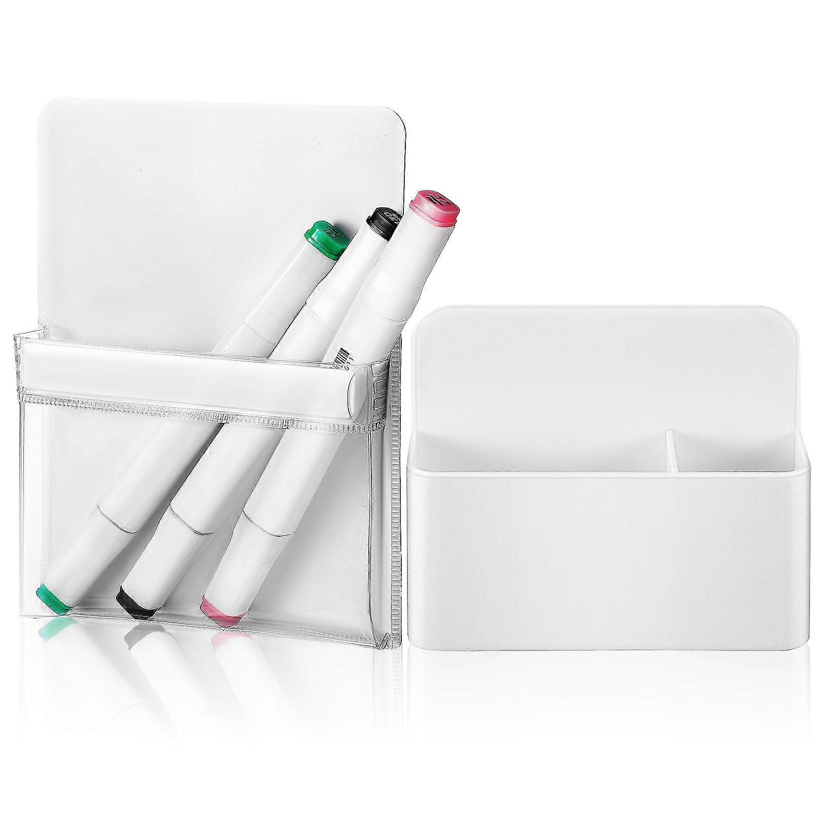 Aesthetic Pen Holder Whiteboard Accessory Kit Office Supplies Foldable Design Multi Color 2Pcs