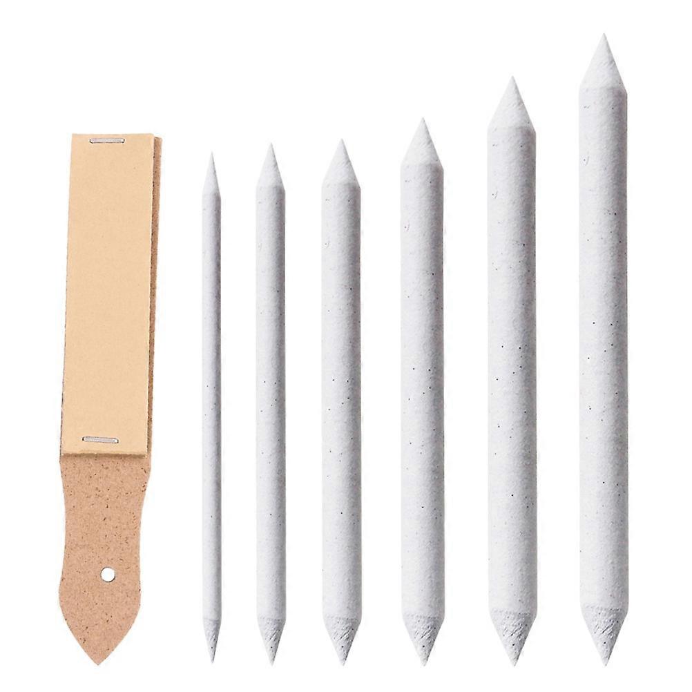 Pencil Sharpening Tool Art Painting Sandpaper Block Drawing Tools Wall Hanging Storage 10 x 2.5 x 1cm Square Shape 7Pcs