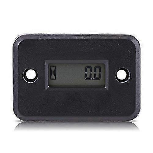 2025 Wireless Vibration Hour Meter, Wireless Digital Vibration Hour Meter Gauge for Vibrating Machine Motorcycle ATV Boat Marine(Black)