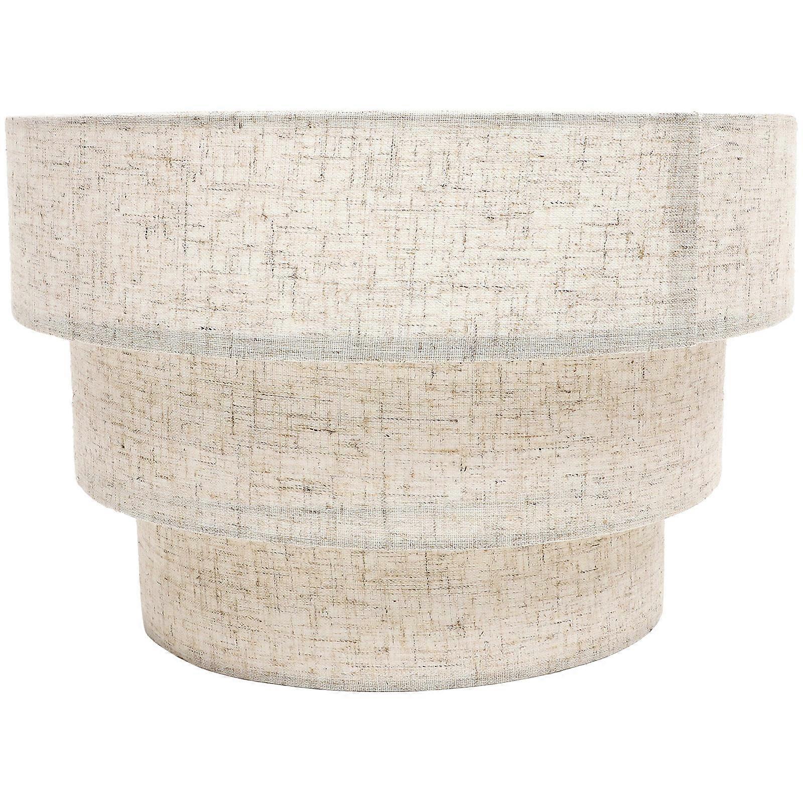 Extra Large Drum Lamp Shade, Modern Layered Design, Vintage Lamps, Linen Cover, Easy Installation, Home Decor