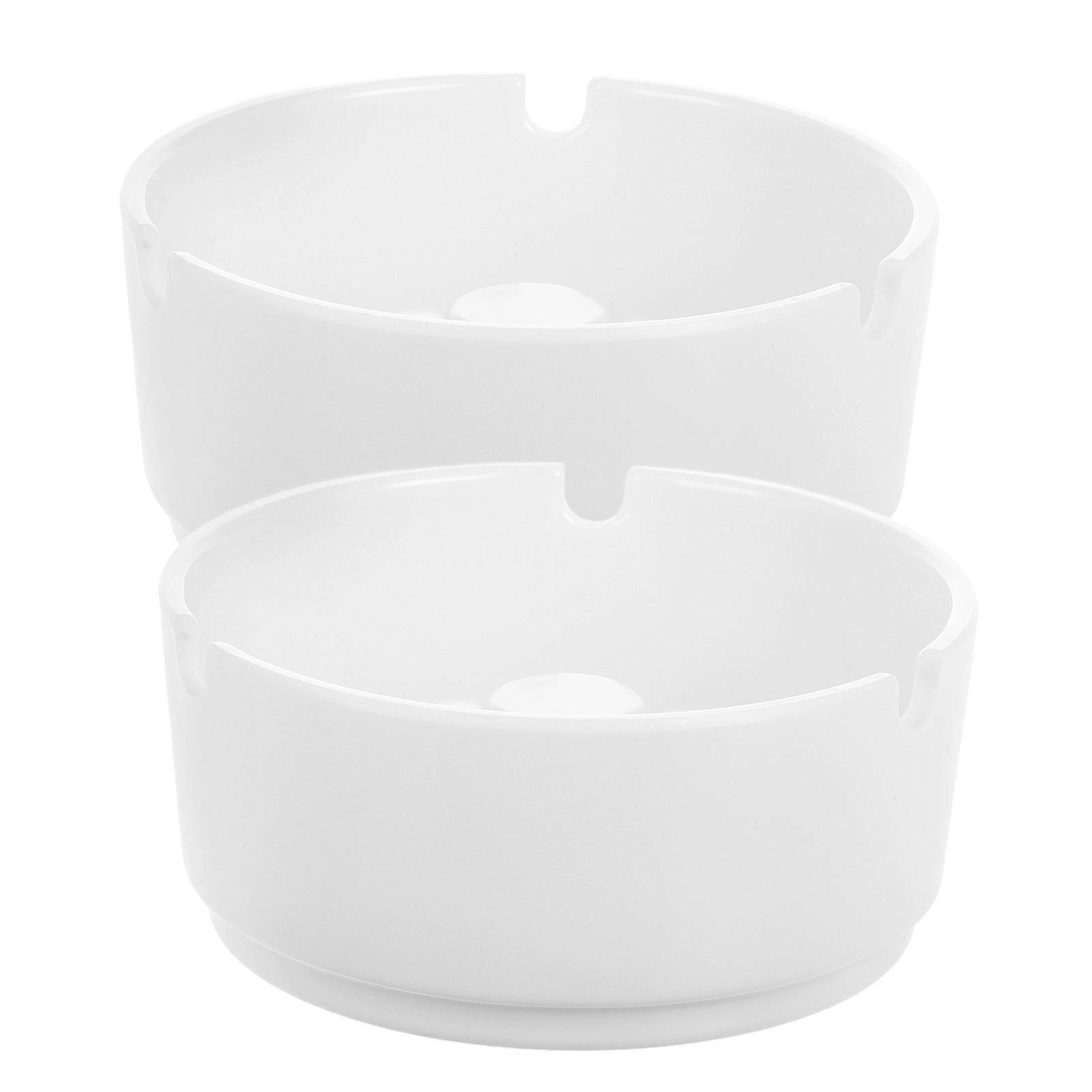 Non Slip Decorative Ashtray Resistant White Tabletop Design for Indoor & Outdoor Use, Stylish for Restaurants, Patios & Parties