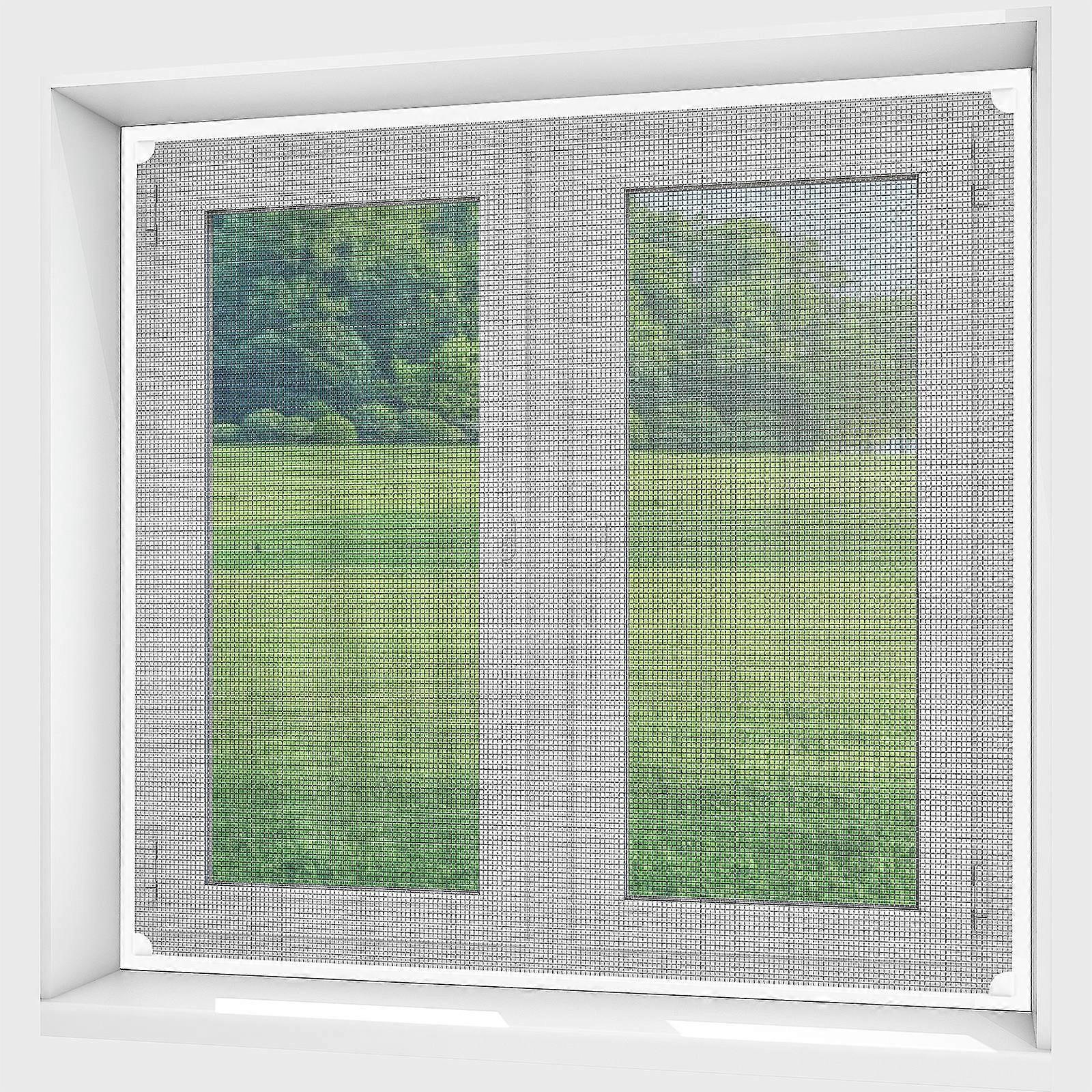 Window Screen Mesh Magnetic Window Screen Netting Protective Cover For Home Frame Grey Mesh 120cm X 110cm Fiberglass Mosquito Proof 1Set