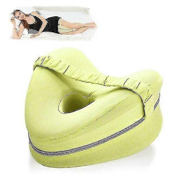 Heart-shaped orthopedic sleeping pillow compatible with leg wedge pillow with knee support, sciatica cushions