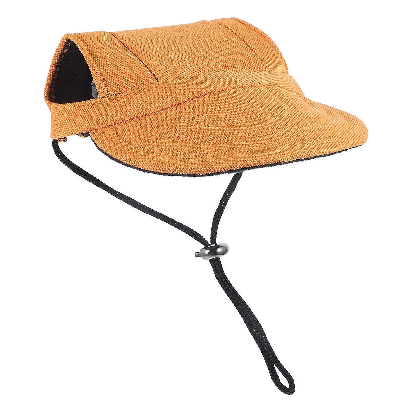 Comfortable Adjustable Dog Hat Baseball Style Featuring Ear Holes For Small Pets 1 Set
