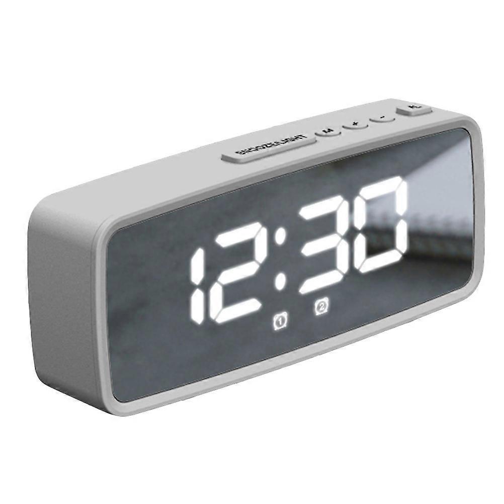 Electronic Alarm Clock for Home Use 1Set Simple LED Mirror Surface Clock