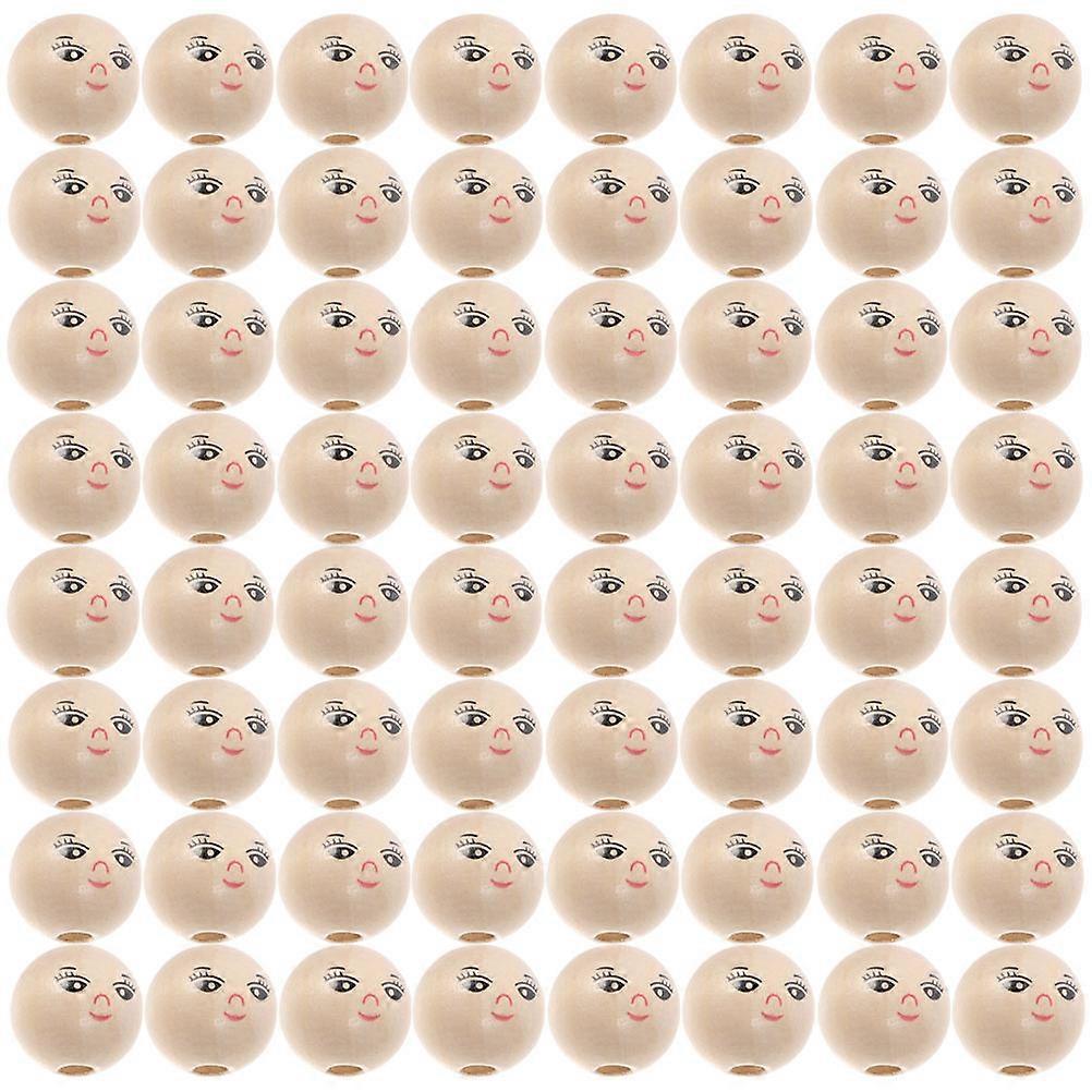 Wood Craft Bead 120Pcs Round Loose Spacer Beads With Hole For Home Decoration Projects Easy Stringing For Crafts